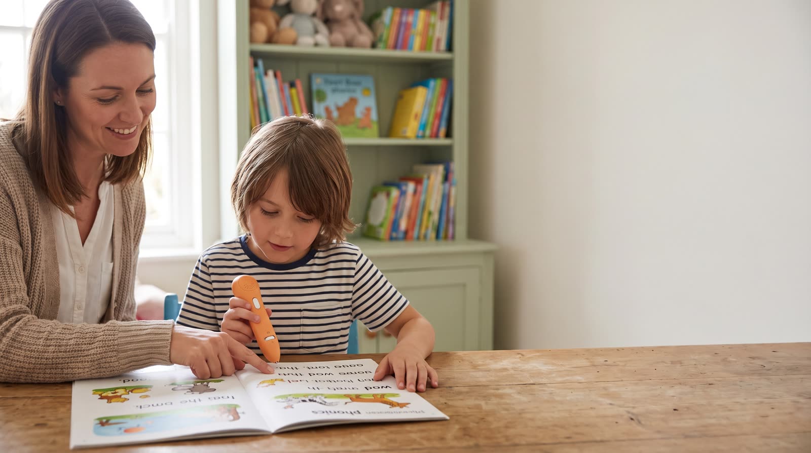 Is a reading pen with adjustable volume suitable for children with dyslexia or early reading difficulty?
