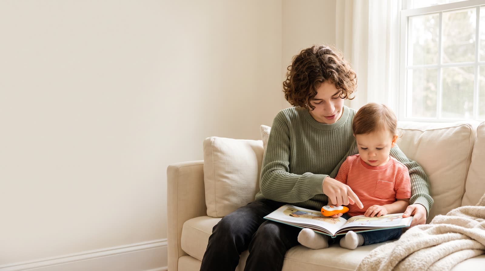 Is a reading pen with human-voice narration suitable for children with bilingual language exposure?