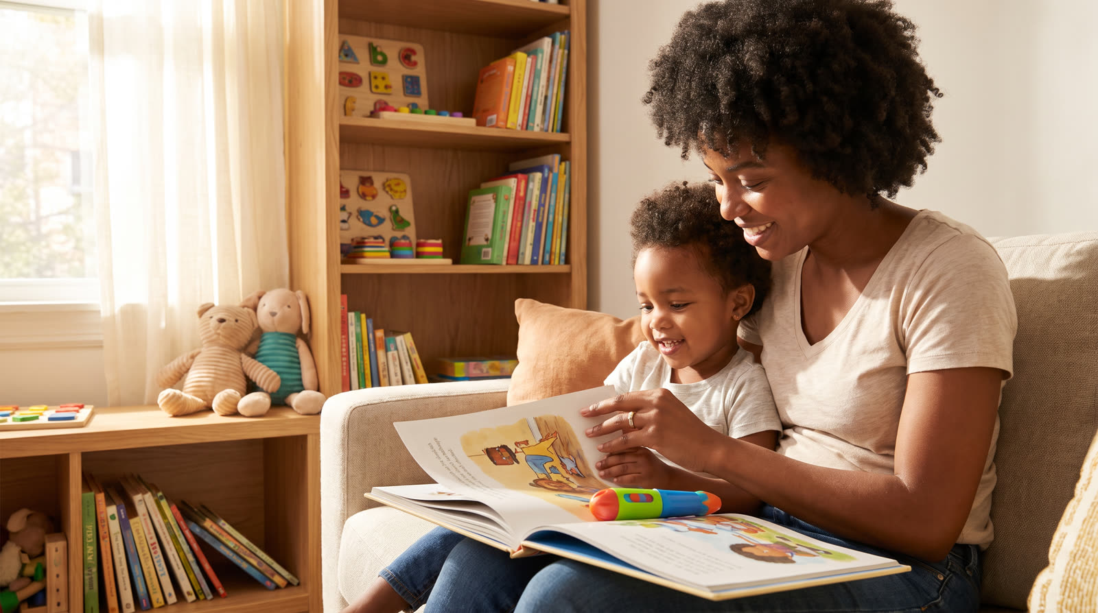 Does a Reading Pen with Human-Voice Pronunciation Help Children with Screen-Free Engagement?