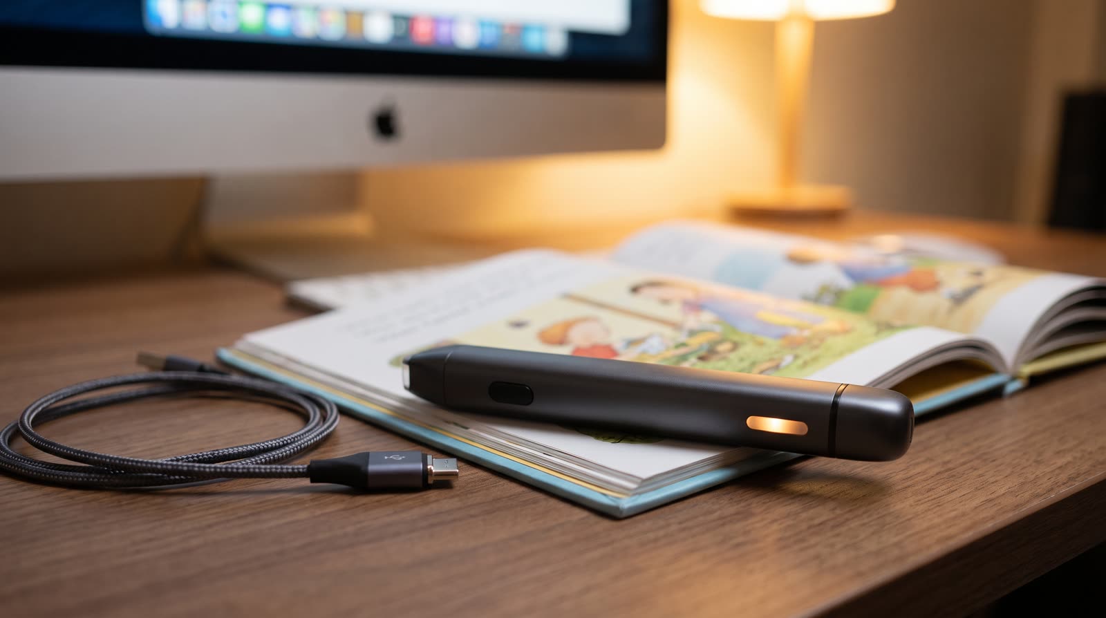 Why Does My Reading Pen get warm while charging after downloading new audio files?