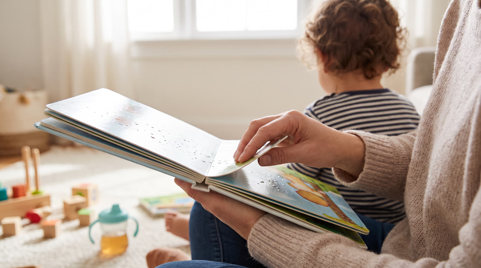 Is A book with waterproof pages Safe for a child under 3?