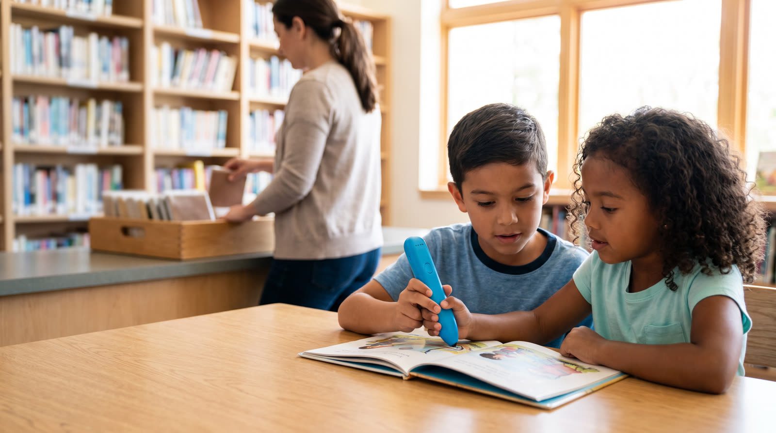 How Can a School Library Pilot a Shared Talking Pen Collection?